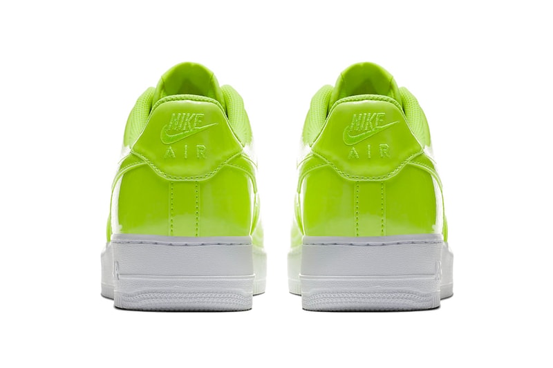 Nike Air Force 1 Low Patent Leather Release Cherry Red Bright Volt