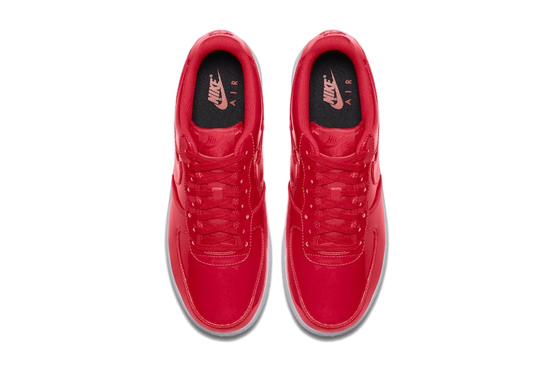 Nike Air Force 1 Low Patent Leather Release Cherry Red Bright Volt