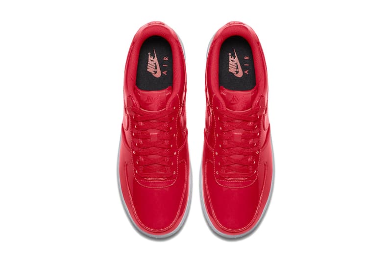 Nike Air Force 1 Low Patent Leather Release Cherry Red Bright Volt