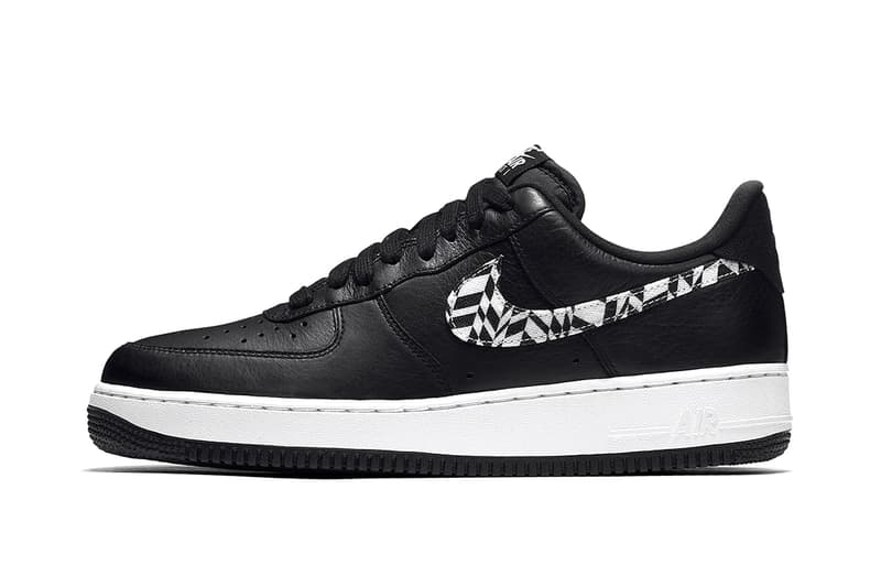 Nike Air Force 1 Low Safari Print Swoosh pattern olive black