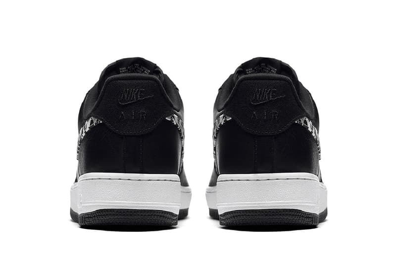 Nike Air Force 1 Low Safari Print Swoosh pattern olive black