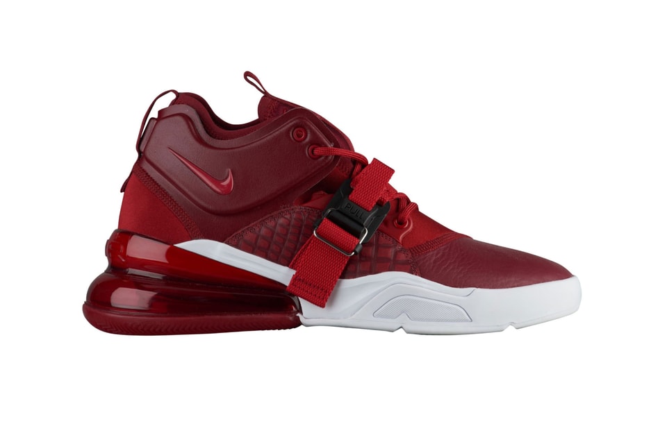 Nike air force 270 high white red Clearance