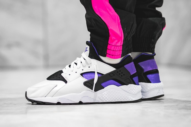 An On-Feet Look at the Nike Air Huarache ’91 “Purple Punch”