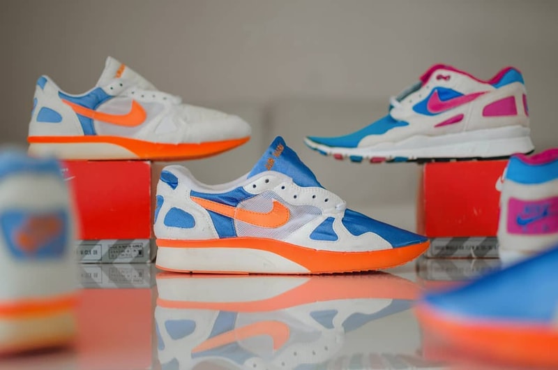 Nike Air Mariah Air Flow 1987 Hybrid Prototype seth hematch vintage rare unreleased sample instagram collector orange white blue pink