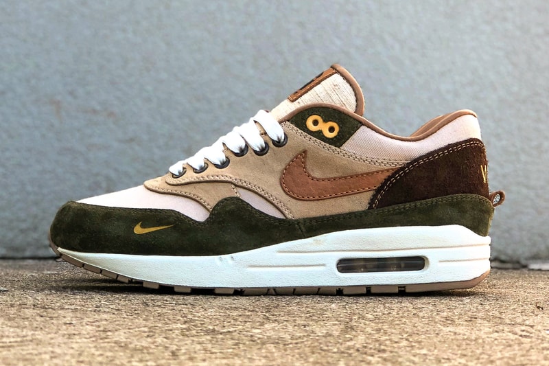 nike air max 1 duck canvas carhartt bespokeind custom sneakers footwear shoes