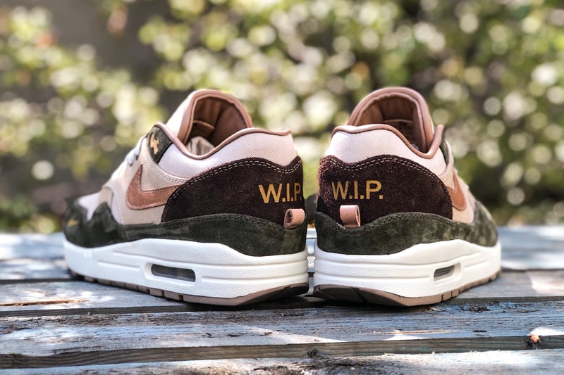 nike air max 1 duck canvas carhartt bespokeind custom sneakers footwear shoes