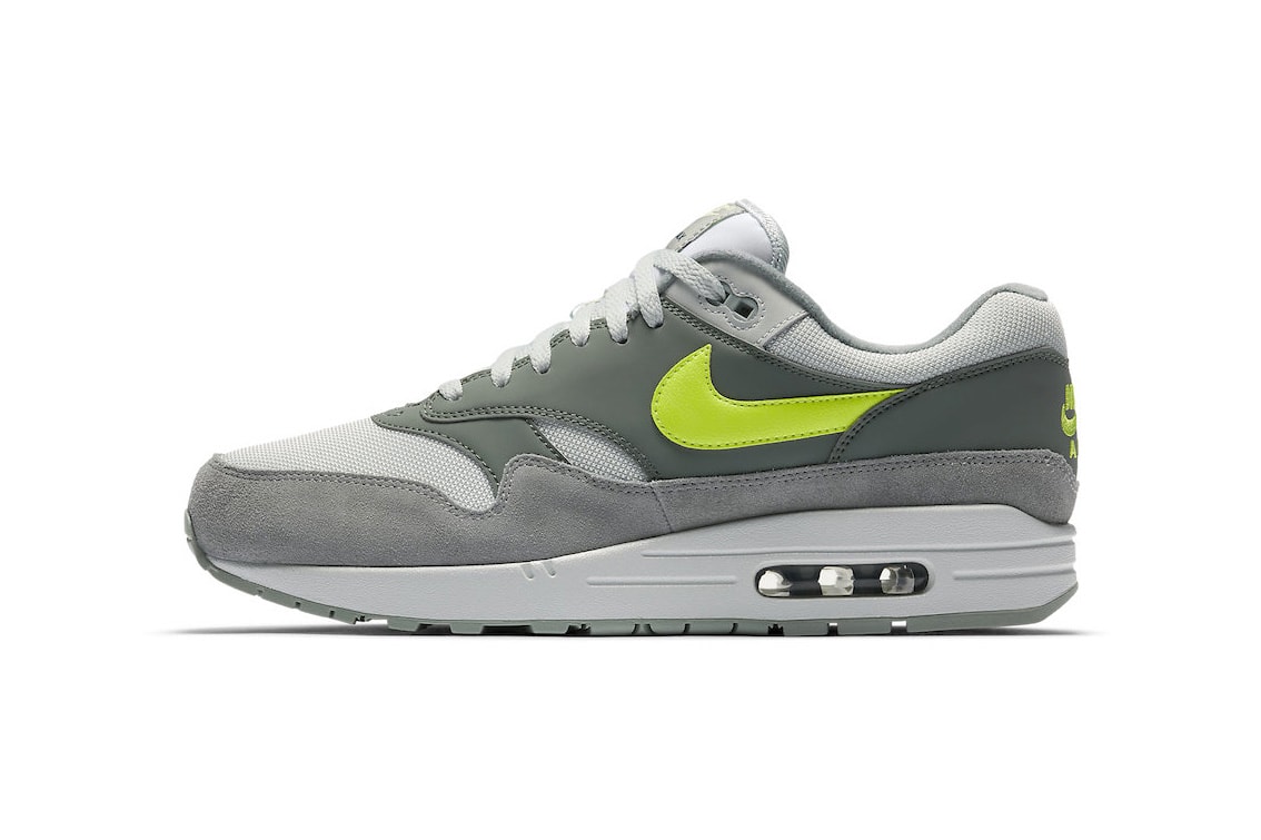 Nike Air Max 1 Grey Volt march 2018 spring summer release date info sneakers shoes footwear