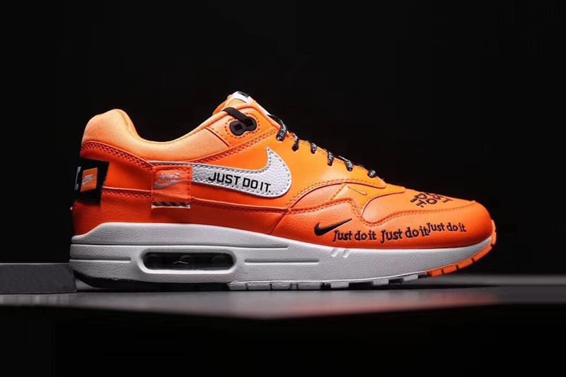 orange air max 1 just do it