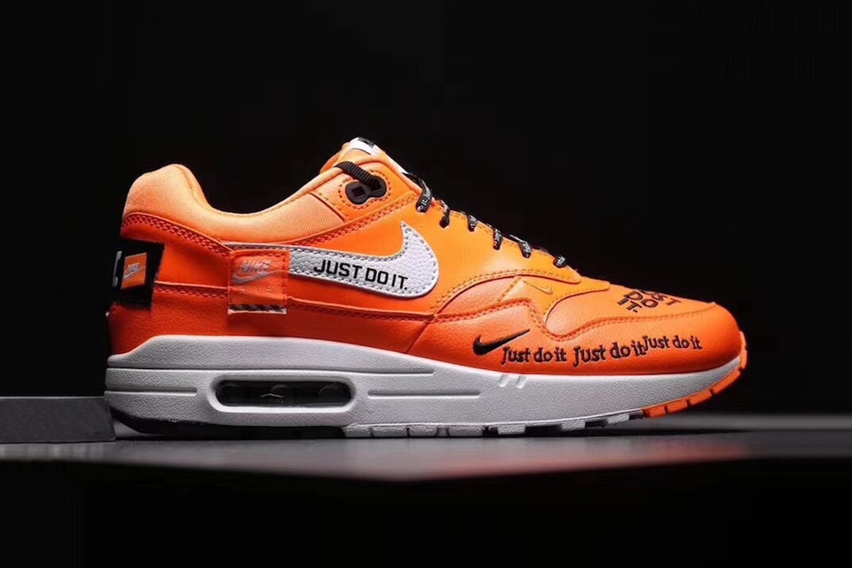 Nike Air Max 1 "Just Do It" in Orange Release Hypebeast