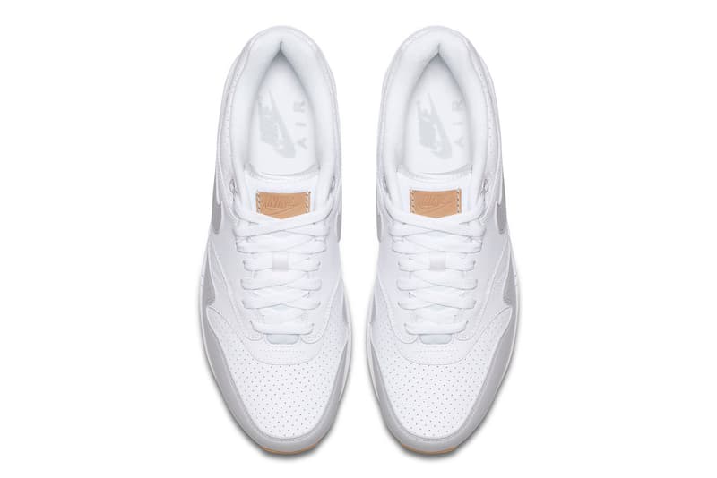 Nike Air Max 1 Perf Pure Platinum White Gum Yellow sneakers footwear