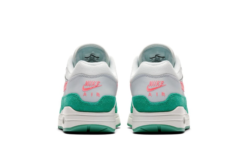 Nike Air Max 1 Watermelon release info Pure Platinum sunset pulse kinetic green summit white