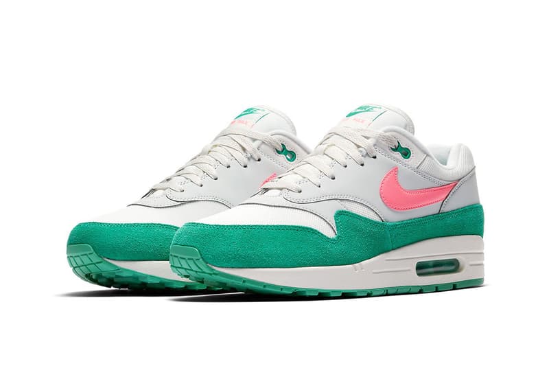 Nike Air Max 1 Watermelon release info Pure Platinum sunset pulse kinetic green summit white