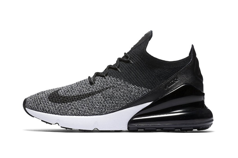 Nike Air Max 270 Flyknit Oreo March 22 release black white sneakers footwear