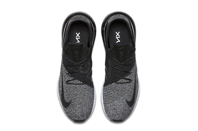 Nike Air Max 270 Flyknit Oreo March 22 release black white sneakers footwear