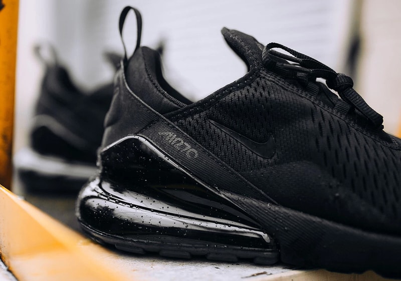 Nike Air Max 270 Triple Black Release Closer Look