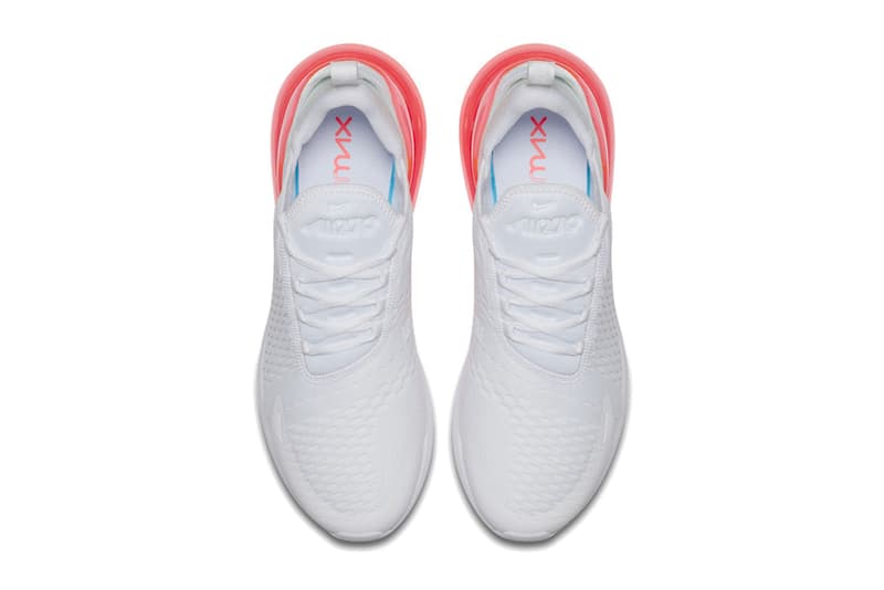 Nike Air Max 270 White Total Orange Hot Punch release info sneakers footwear