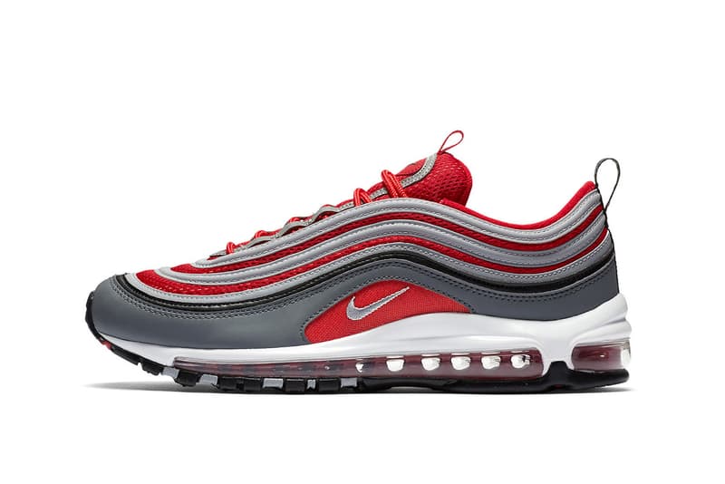 Nike Air Max 97 In Red Grey White Black Hypebeast