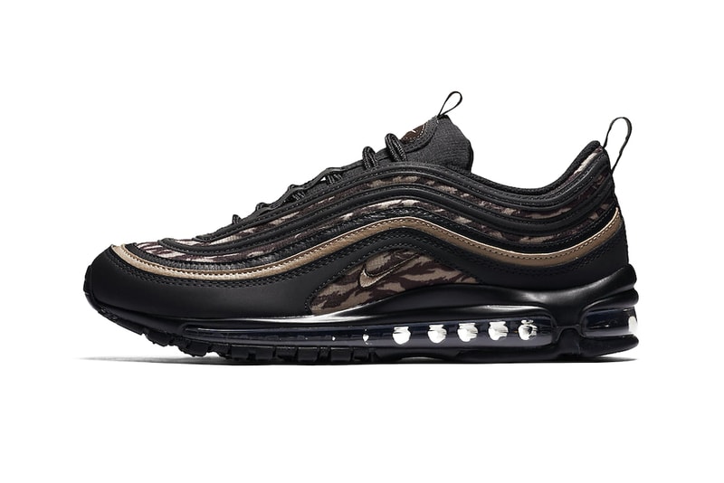 Nike Air Max 97 Tiger Camo Pack Black Khaki Velvet Brown Medium Olive Sequoia Black
