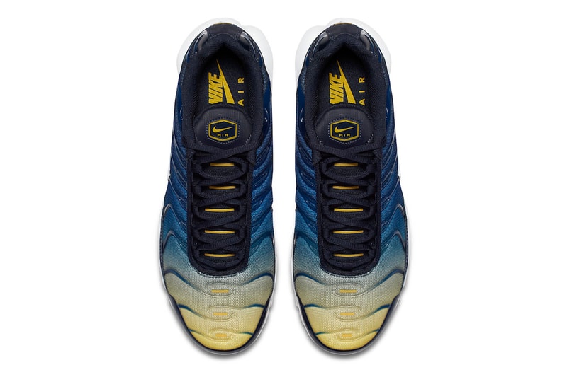 Nike Air Max Plus Gradient Yellow Blue spring 2018 release sneakers footwear