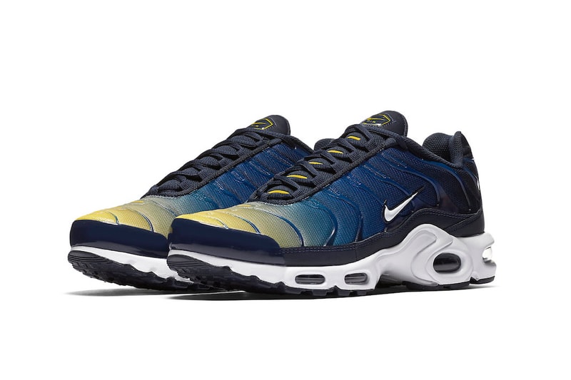 Nike Air Max Plus Gradient Yellow Blue spring 2018 release sneakers footwear