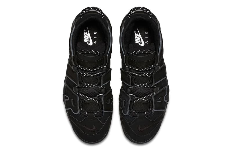 Nike Air More Uptempo “Triple Black” reflective release info