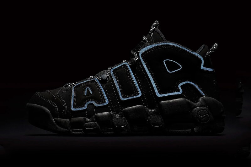Nike Air More Uptempo “Triple Black” reflective release info