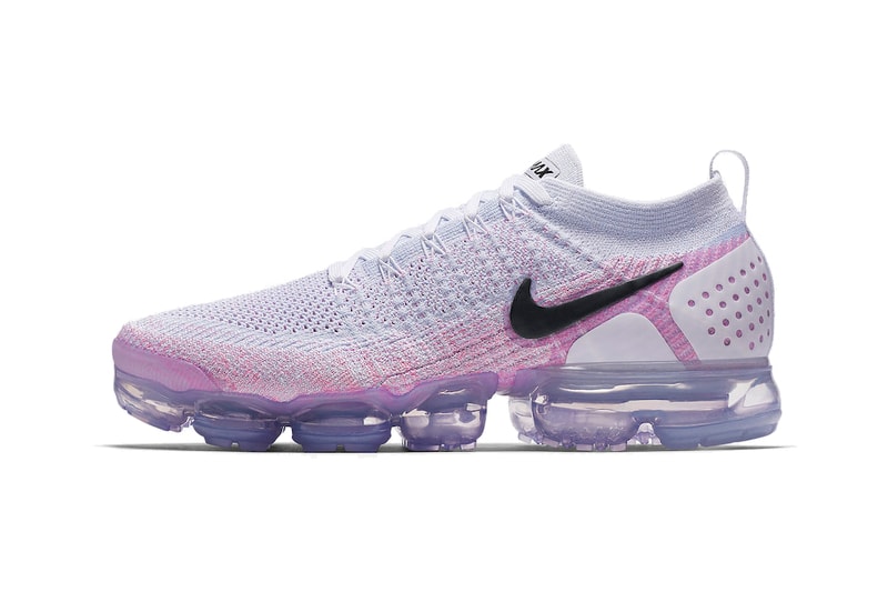 Nike Air VaporMax flyknit 2.0 Black White Hydrogen Blue grey purple sneakers mens womens pink