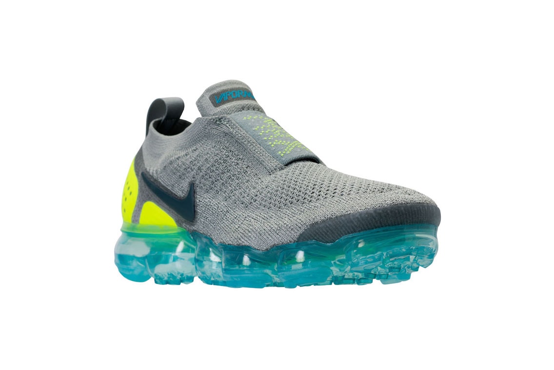 Nike Air VaporMax Moc Flyknit 2.0 Mica Green Volt-Neo Turquoise Moon ParticleSolar Red-Indigo Burst release info