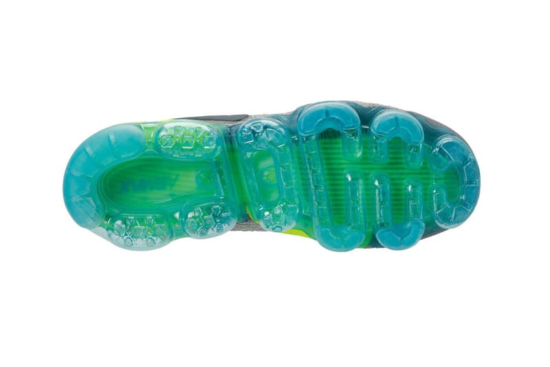 Nike Air VaporMax Moc Flyknit 2.0 Mica Green Volt-Neo Turquoise Moon ParticleSolar Red-Indigo Burst release info