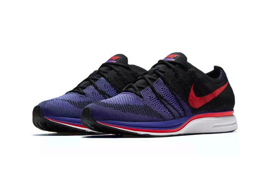 Nike Flyknit Trainer black purple siren red white persian violet footwear release date march 15 2018