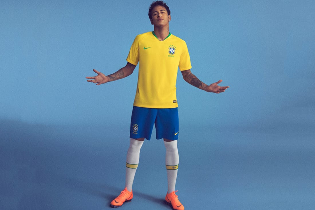 neymar blue brazil jersey