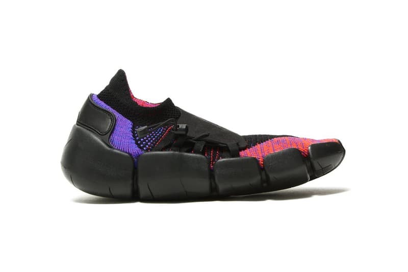 Nike Footscape Flyknit DM Tech Technical Footwear Trainers Sneakers Shoes Sportswear Stealth ACG Rakuten Sock-Type Flyknit Low-Barrel Structure Three Colorways Green All Black Orange Red Pink Purple Blur