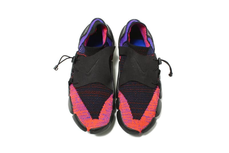 Nike Footscape Flyknit DM Tech Technical Footwear Trainers Sneakers Shoes Sportswear Stealth ACG Rakuten Sock-Type Flyknit Low-Barrel Structure Three Colorways Green All Black Orange Red Pink Purple Blur