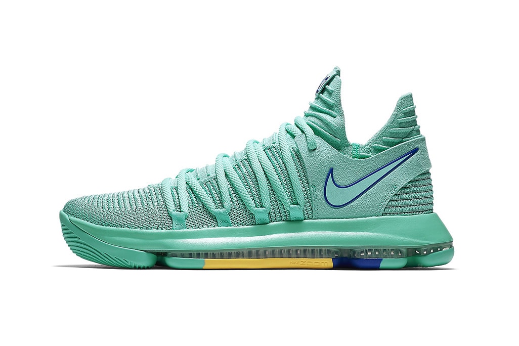 Nike KD 10 City Edition 2 Hyper Turquoise Nike Basketball Kevin Durant footwear release dates april 2018