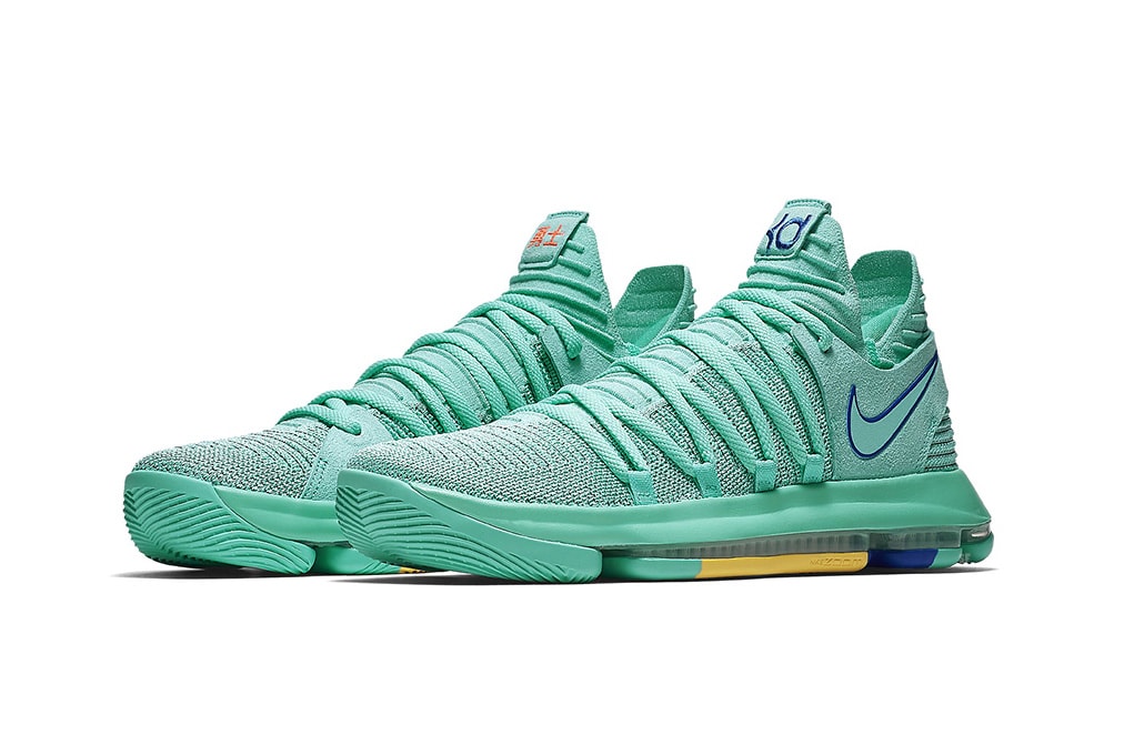 Nike KD 10 City Edition 2 Hyper Turquoise Nike Basketball Kevin Durant footwear release dates april 2018