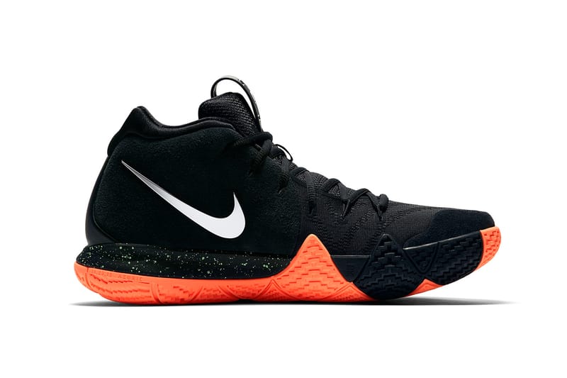 kyrie irving shoes orange and black