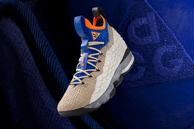 Nike LeBron 15 ACG Mowabb LeBron Watch Program SNKRS release orange blue brown sneakers footwear