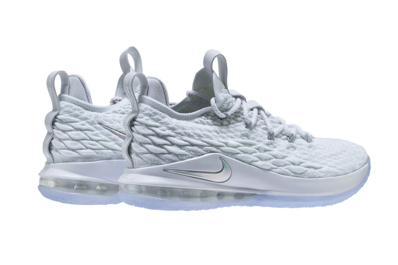 Nike LeBron 15 White Silver Release Date LeBron James Basketball