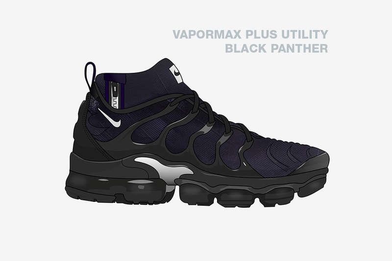 Marvel Avengers Nike Sneaker Concepts spiderman thor black panther groot
