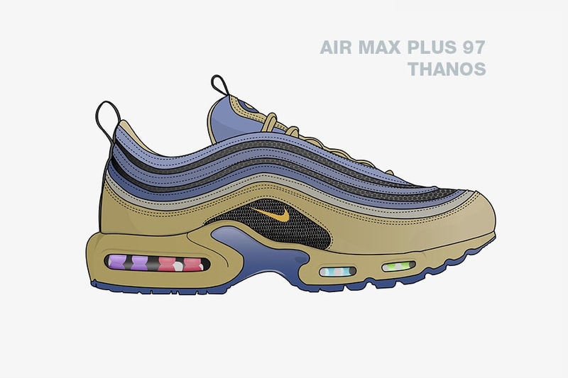 Marvel Avengers Nike Sneaker Concepts spiderman thor black panther groot