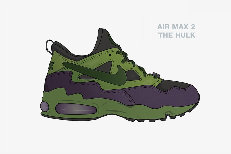 Marvel Avengers Nike Sneaker Concepts spiderman thor black panther groot