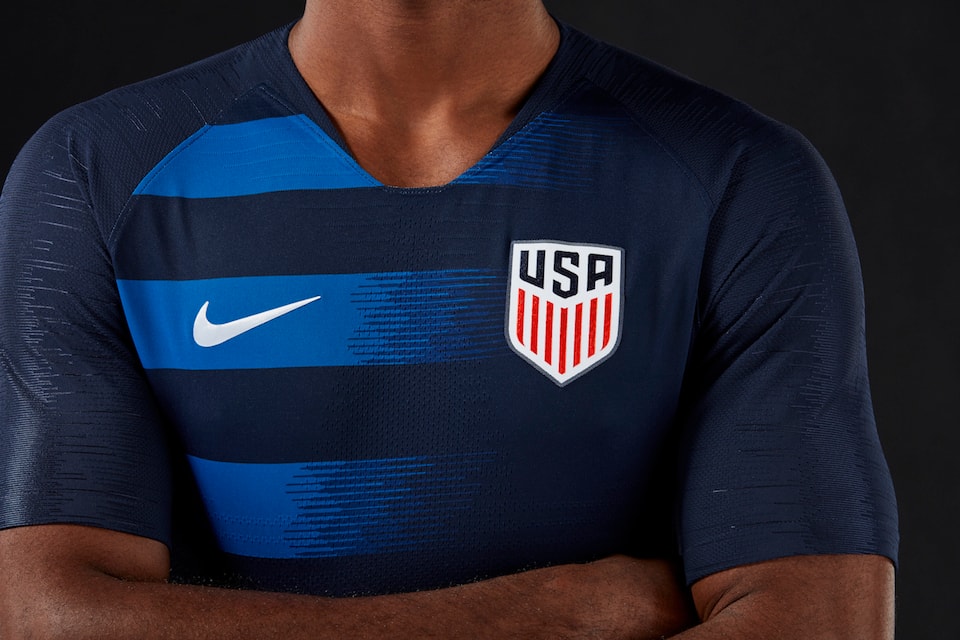 Nike Team USA 2018 Football Kits red white blue swoosh