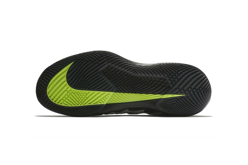 NikeCourt Vapor RF Air Max 95 Greedy hyrbrid nike roger federer 2018 march 20 release date info drop sneakers shoes footwear volt safety orange AO8759 077​