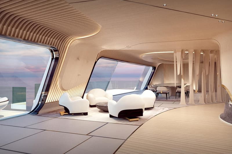 Oceanco 115 Meter Tuhura Superyacht Dubai International Boat Show Mega Yacht Big Yacht Charter Super Mega Yacht For Hire Luxury Yacht