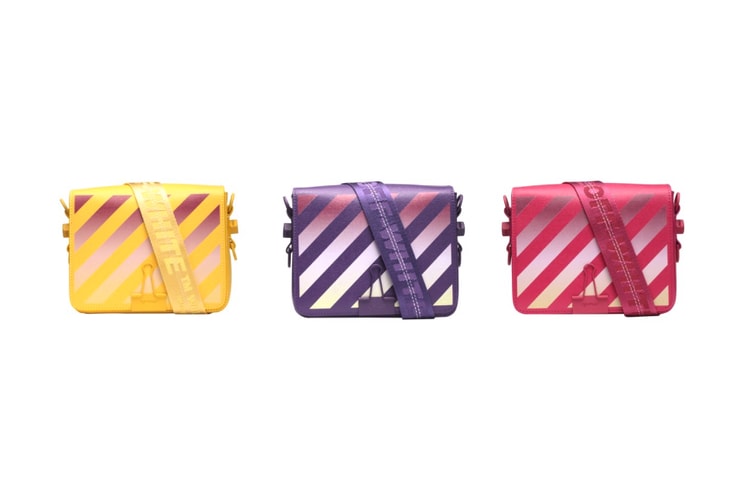 Off-White™ Utilizes Saffiano Leather for Multicolor Gradient Binder Clip Bags