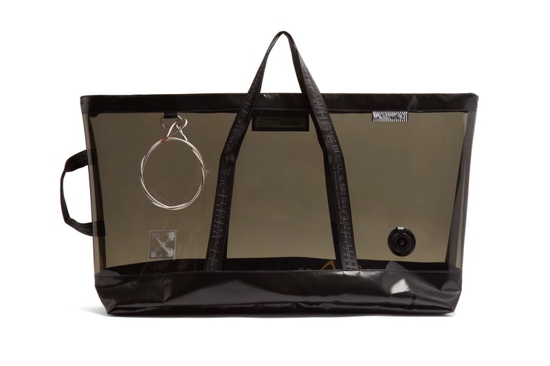 Off-White™ PVC caryall tote bag black translucent purchase available now