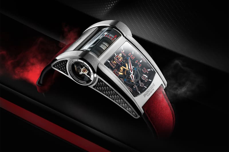 Parmigiani Fleurier's Bugatti Chiron Sport Type 390 watch red black customizable luxury geneva motor show