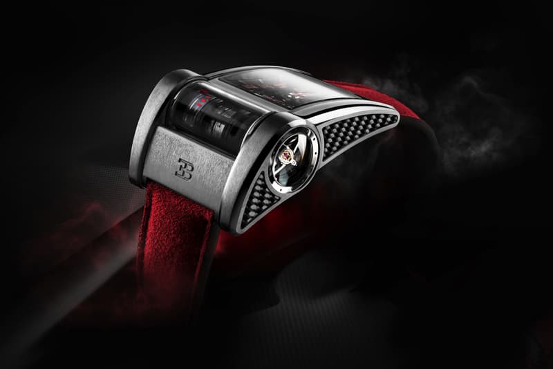 Parmigiani Fleurier's Bugatti Chiron Sport Type 390 watch red black customizable luxury geneva motor show