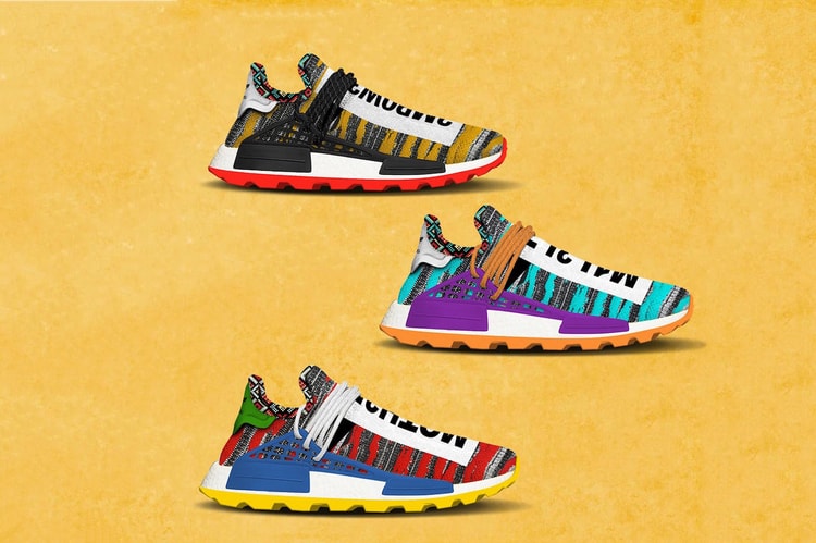 The Pharrell Williams x adidas Originals Solar NMD Hu Pack Is Slated for a Summer Release