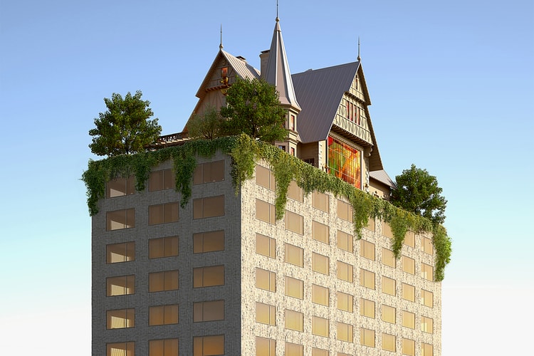 Philippe Starck Designs Hotel Topped By 18th Century-Style House